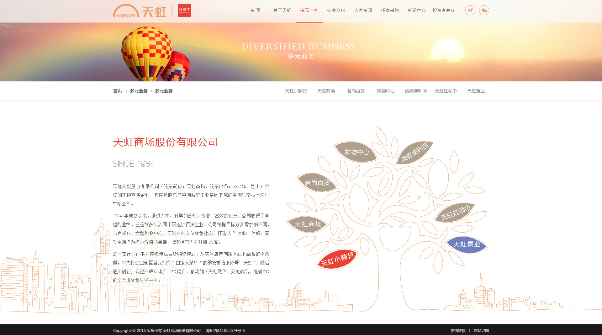 深圳市牧星策劃設(shè)計有限公司天虹商場網(wǎng)站